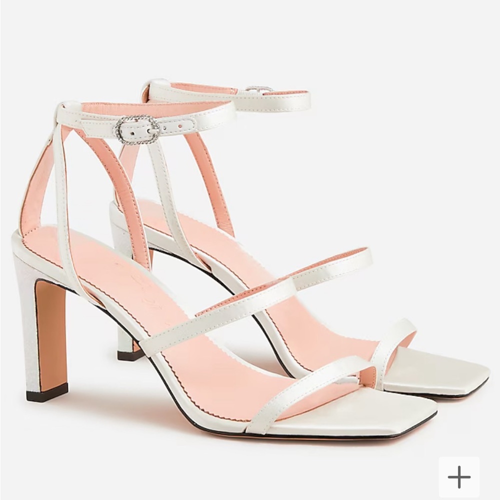 J Crew Strappy Glitter Heel